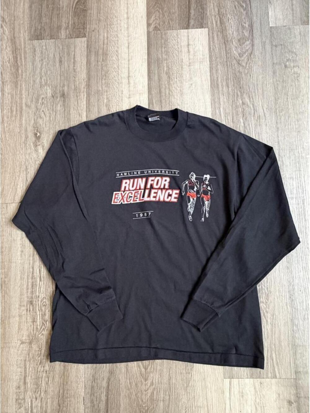 True Vintage 1987 Wanline University Run for Excellence size XL #running